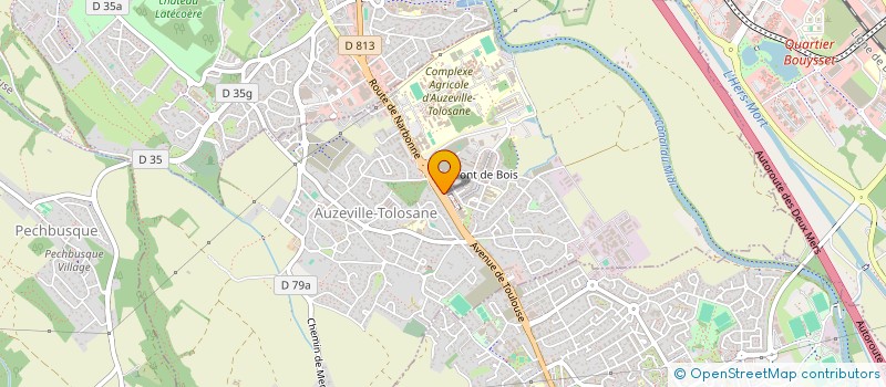 localisation de l'entreprise SCM DES DRS GARDINAL-GALERA ET THOMAS-PFAAB  AUZEVILLE-TOLOSANE