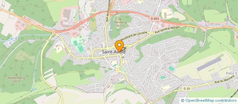 localisation de l'entreprise SCM DES DRS MARTINET ET JACQUIN à SAINT-AVOLD
