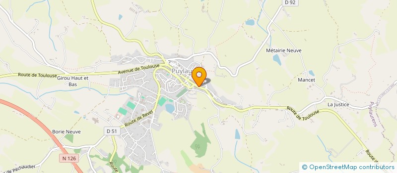 localisation de l'entreprise SCM DES DRS NAHHAS  PUYLAURENS