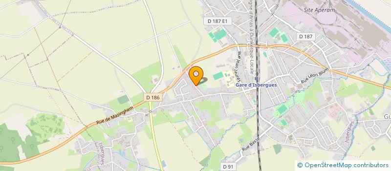 localisation de l'entreprise SCM DES HAUTS D'ARTOIS  ISBERGUES