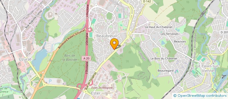 localisation de l'entreprise SCM DES HAUTS DE FAUGERAS à LIMOGES