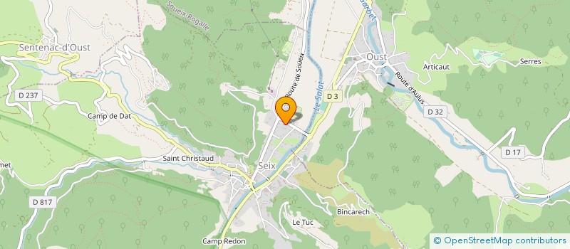 localisation de l'entreprise SCM DES IMFIRMIERES D'OUST à SEIX