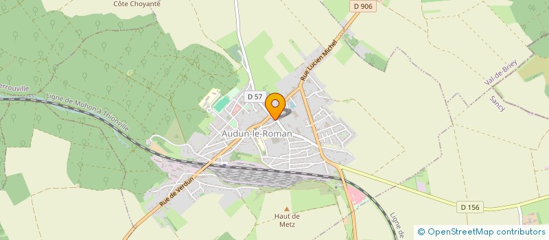 localisation de l'entreprise SCM DES INFIRMIERES BOMBRE ET HORY  AUDUN-LE-ROMAN