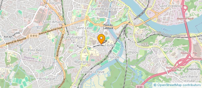 localisation de l'entreprise SCM DES INFIRMIERES DE LAUGA  BAYONNE