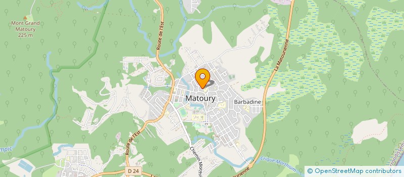 localisation de l'entreprise SCM DES INFIRMIERS CAZELLES & SOLSONA à MATOURY