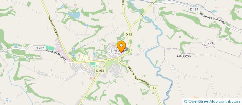 localisation de l'entreprise SCM DES INFIRMIERS DE SAINT CLAR  SAINT-CLAR