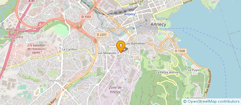localisation de l'entreprise SCM DES INFIRMIERS DU PONT-NEUF à ANNECY