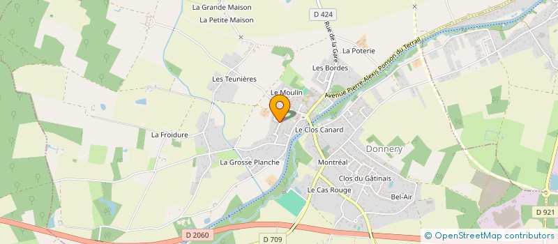 localisation de l'entreprise SCM DES INFIRMIERS SUEL ET BARBERON  DONNERY