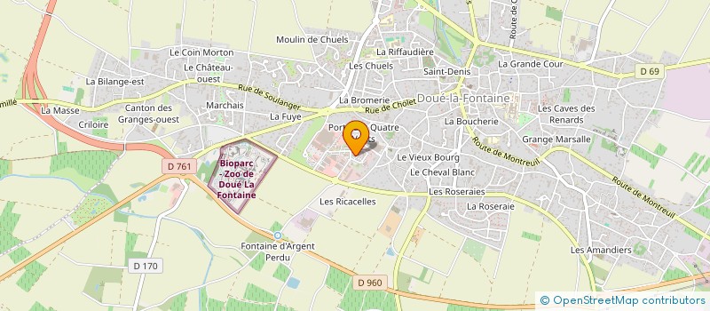 localisation de l'entreprise SCM DES KINES DOUE à DOUE-EN-ANJOU