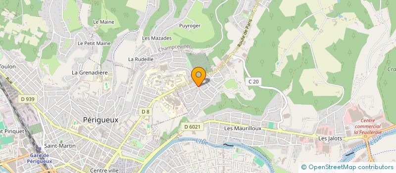 localisation de l'entreprise SCM DES MASSEURS KINES DES BLEUETS  TRELISSAC