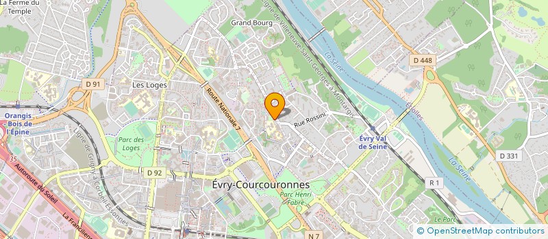 localisation de l'entreprise SCM DES MASSEURS KINESITHERAPEUTES à EVRY-COURCOURONNES
