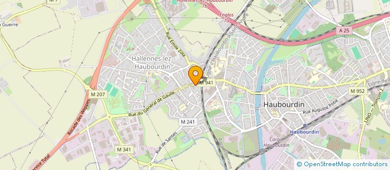 localisation de l'entreprise SCM DES MAUX TORDUS  HAUBOURDIN