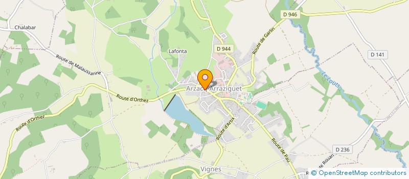 localisation de l'entreprise SCM DES MEDECINS D'ARZACQ  ARZACQ-ARRAZIGUET