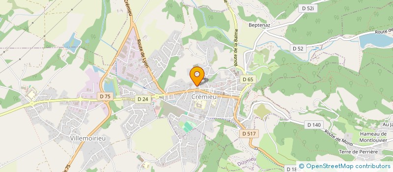 localisation de l'entreprise SCM DES MEDECINS DE CREMIEU  CREMIEU