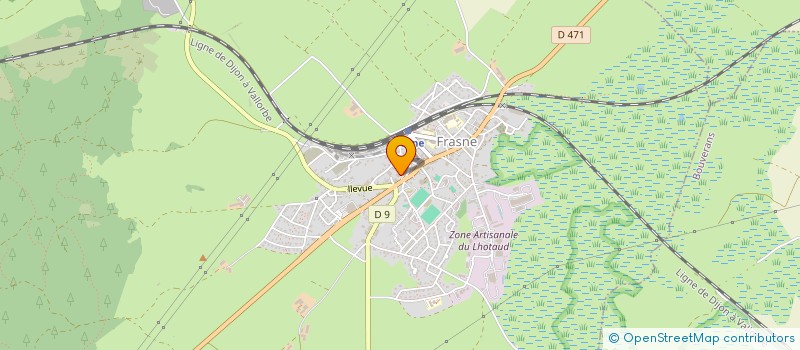 localisation de l'entreprise SCM DES MEDECINS DE FRASNE  FRASNE