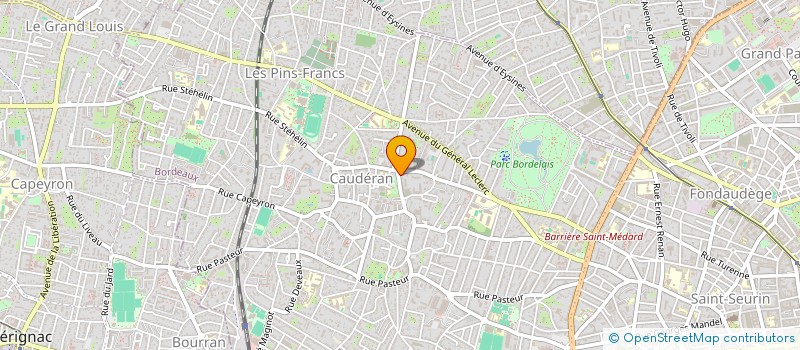 localisation de l'entreprise SCM DES MEDECINS DE L'EGLISE  BORDEAUX