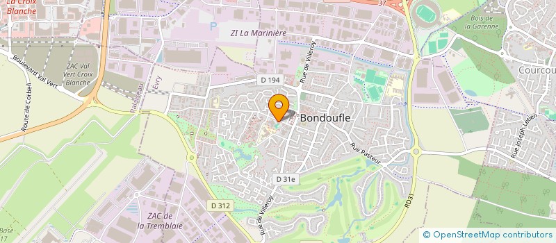 localisation de l'entreprise SCM DES MEDECINS DU CENTRE MEDICAL DE BONDOUFLE  BONDOUFLE