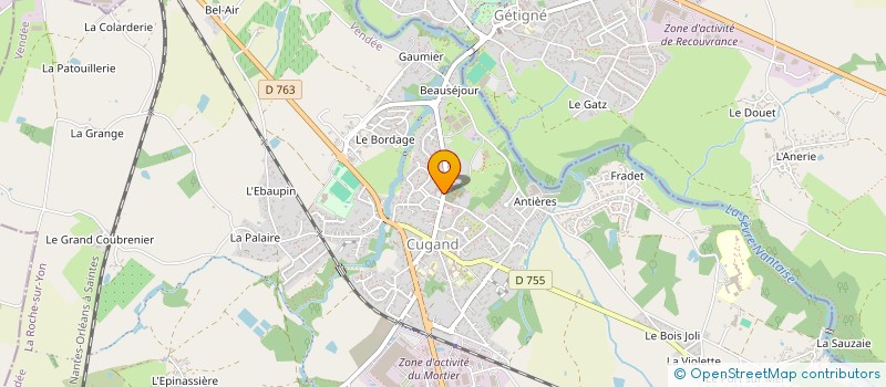 localisation de l'entreprise SCM DES MEDECINS GENERALISTES DE LA MAISON DE SANTE DE CUGAND  CUGAND