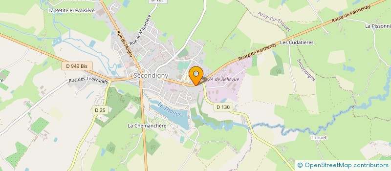localisation de l'entreprise SCM DES MOUSQUETAIRES à SECONDIGNY