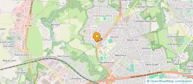localisation de l'entreprise SCM DES OPHTALMOLOGISTES CLINIQUE OCEANE à VANNES