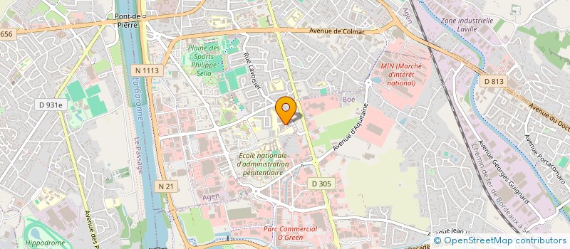 localisation de l'entreprise SCM DES OPHTALMOLOGISTES DE MOYENNE GARONNE  AGEN