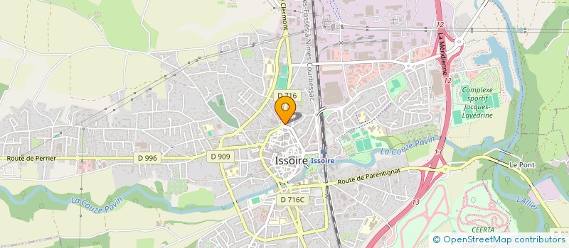 localisation de l'entreprise SCM DES OSTEOS DU LIEN à ISSOIRE