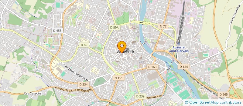 localisation de l'entreprise SCM DES PEDICURES DE LA RUE DU TEMPLE à AUXERRE