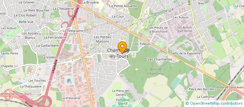 localisation de l'entreprise SCM DES PLATANES  CHAMBRAY-LES-TOURS