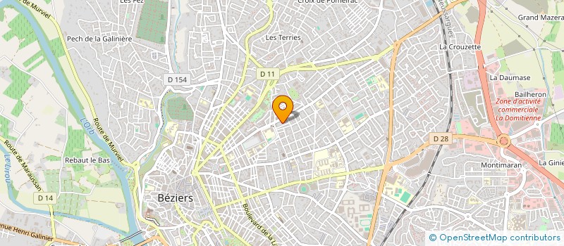 localisation de l'entreprise SCM DES PRATICIENS BITERROIS SPECIALISTE à BEZIERS