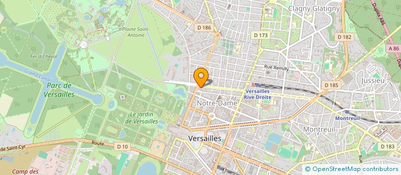 localisation de l'entreprise SCM DES REINES à VERSAILLES