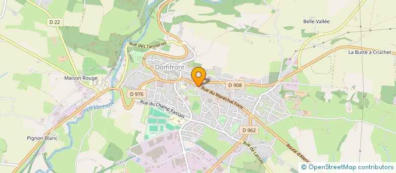 localisation de l'entreprise SCM DES REMPARTS à DOMFRONT-EN-POIRAIE