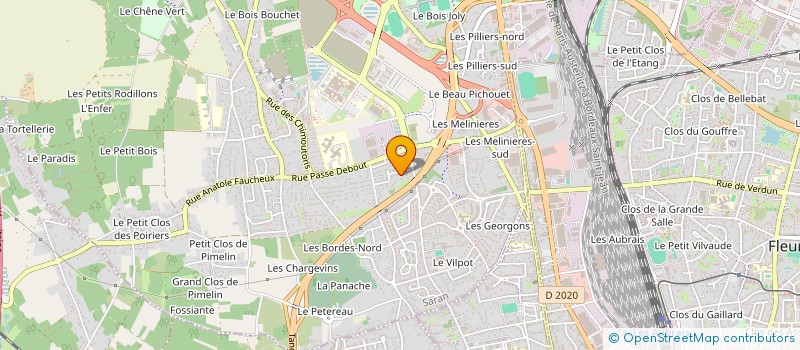 localisation de l'entreprise SCM DES SABLONNIERES  SARAN