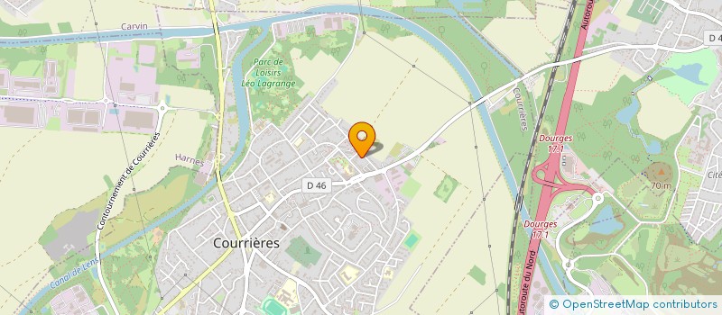 localisation de l'entreprise SCM DES SAULES  COURRIERES