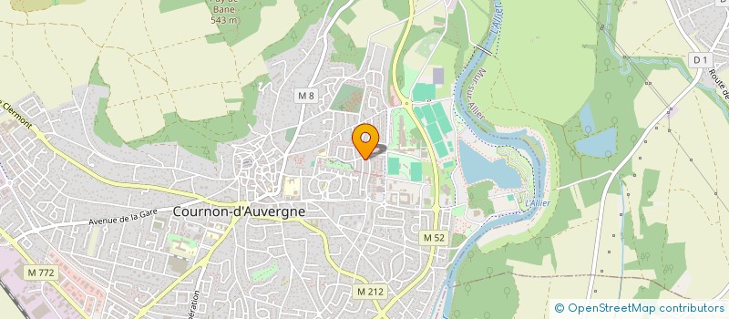 localisation de l'entreprise SCM DES TOULAITS à COURNON-D'AUVERGNE