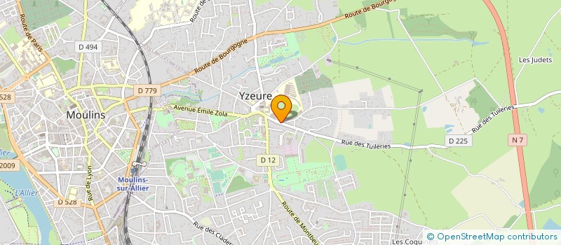 localisation de l'entreprise SCM DES TUILERIES à YZEURE