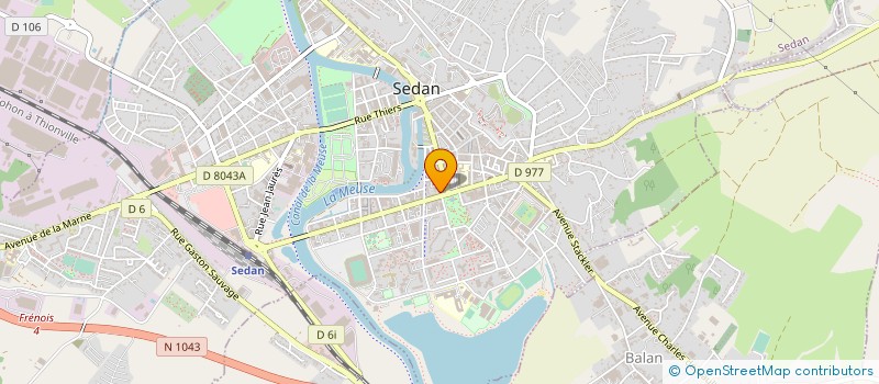 localisation de l'entreprise SCM DESSARD DOAN GIRARDOT à SEDAN