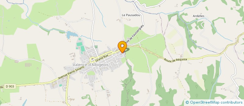 localisation de l'entreprise SCM DEYMIE  VALENCE-D'ALBIGEOIS