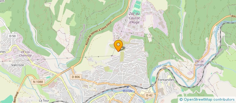 localisation de l'entreprise SCM DGR KINES MENDE  MENDE