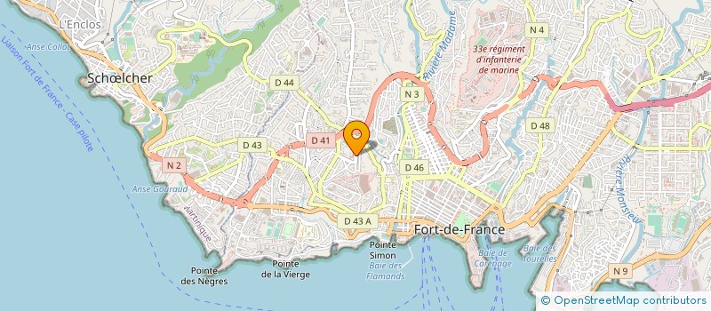 localisation de l'entreprise SCM DIA JEAN-CHARLES MELKI  FORT-DE-FRANCE