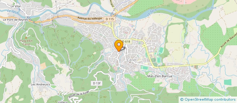 localisation de l'entreprise SCM DIRAT- SALOMON - QUINTANE- DAVID  CERET