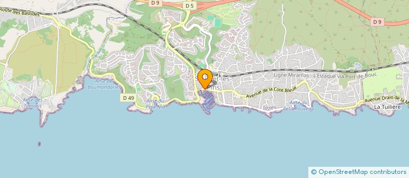 localisation de l'entreprise SCM DLM  SAUSSET-LES-PINS