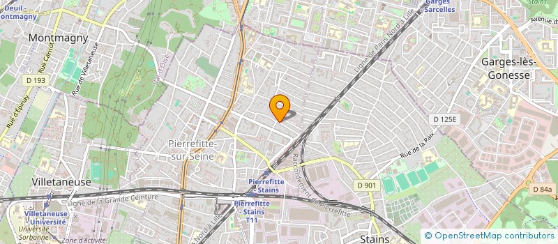 localisation de l'entreprise SCM DLP à PIERREFITTE-SUR-SEINE