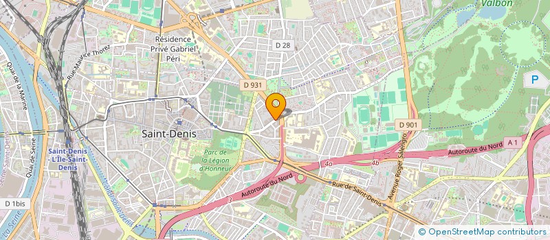localisation de l'entreprise SCM DOC 91 - 93 à SAINT-DENIS
