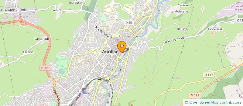 localisation de l'entreprise SCM DOCT.CHABREDIER.GRENAILLE à AURILLAC