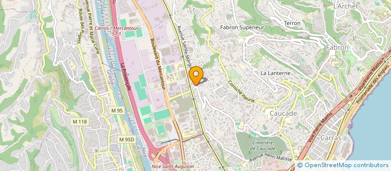 localisation de l'entreprise SCM DOCT VANONI ISABELLE ET PECCIOLONI M à NICE