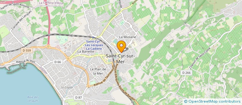 localisation de l'entreprise SCM DOCTEURS ASSANTE - KOUSMENKO - TABARDEL à SAINT-CYR-SUR-MER