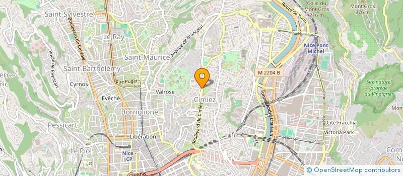 localisation de l'entreprise SCM DOCTEURS BAFGHI - MULLER - VERGER - NAMER à NICE