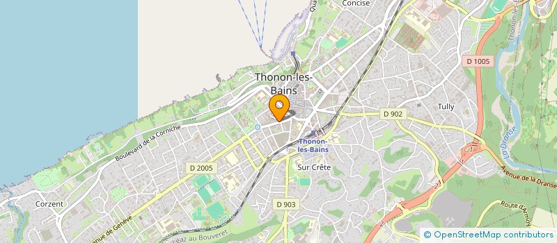 localisation de l'entreprise SCM DOCTEURS DOMINGUEZ GIEYZE MATHIEUX à THONON-LES-BAINS