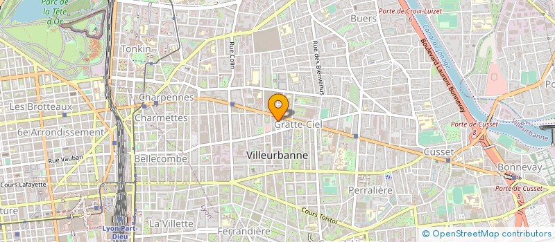 localisation de l'entreprise SCM DOCTEURS DURAND GOUDEAU  VILLEURBANNE