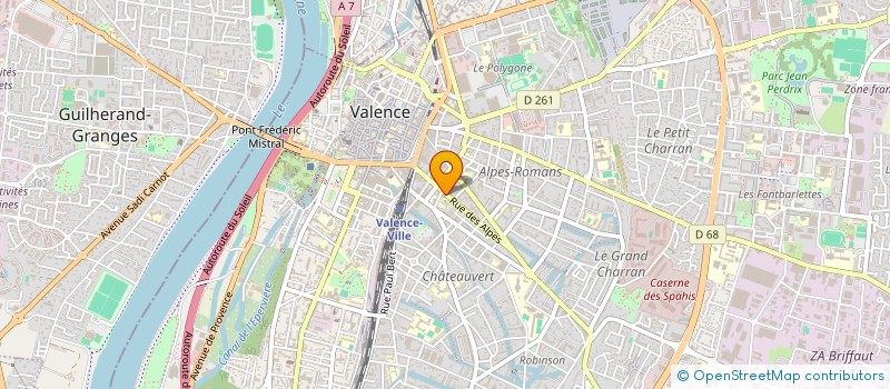 localisation de l'entreprise SCM DOCTEURS GAEL ET GERBES à VALENCE